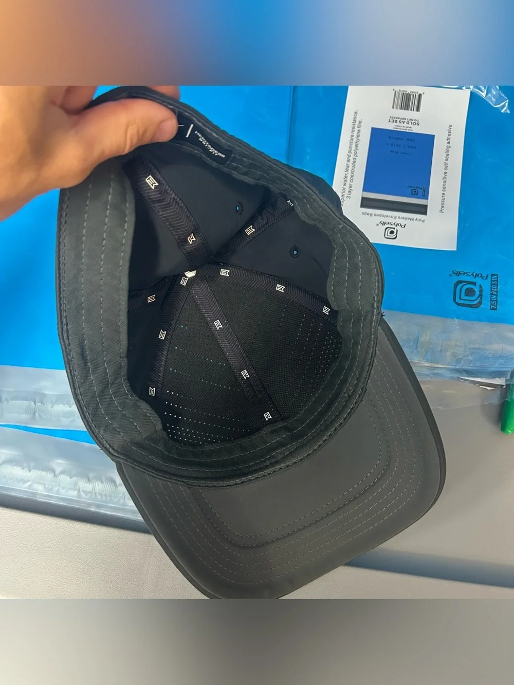 Tiger Woods Nike Heritage 86 Flex Fitted Black Mesh Breathable Golf Cap Hat L/XL